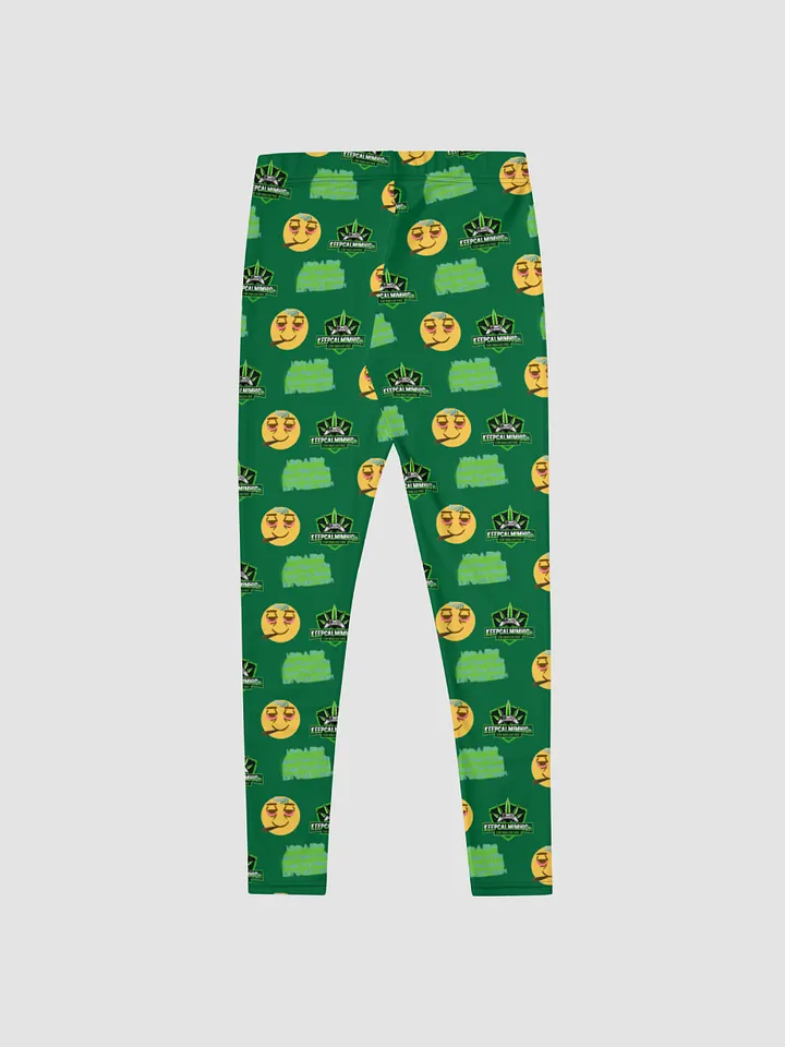 Moto emo and logo green leggings product image (2)