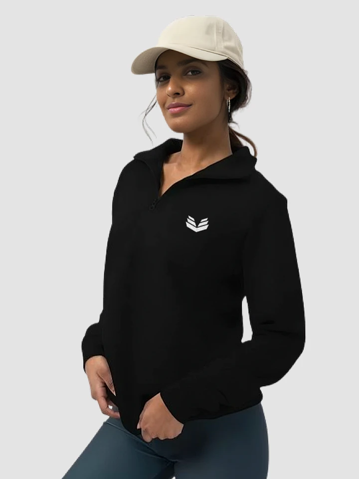 1/4 Zip Fleece Pullover - Black product image (1)