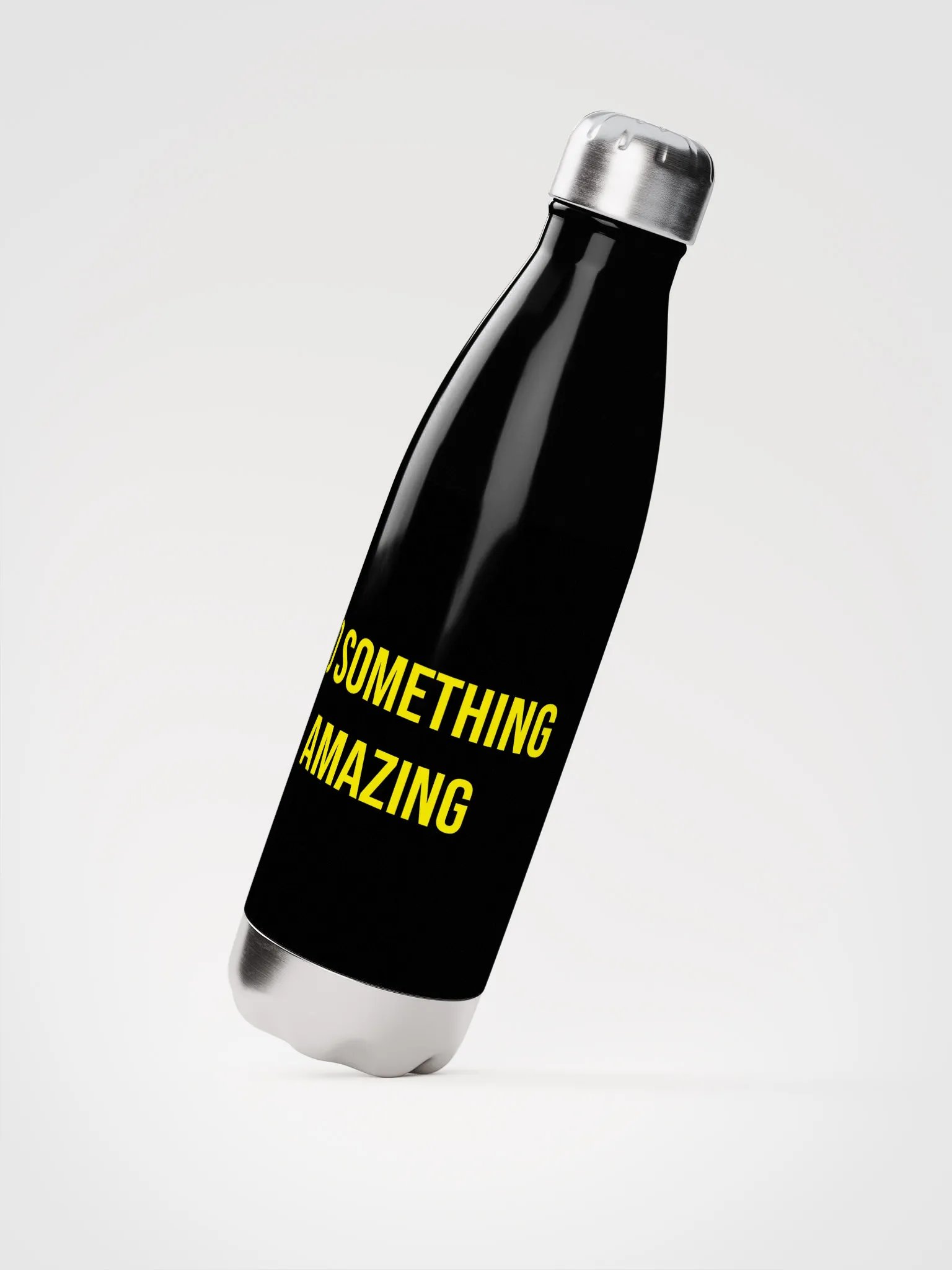 Travel water bottle - Black/Yellow product image (2)
