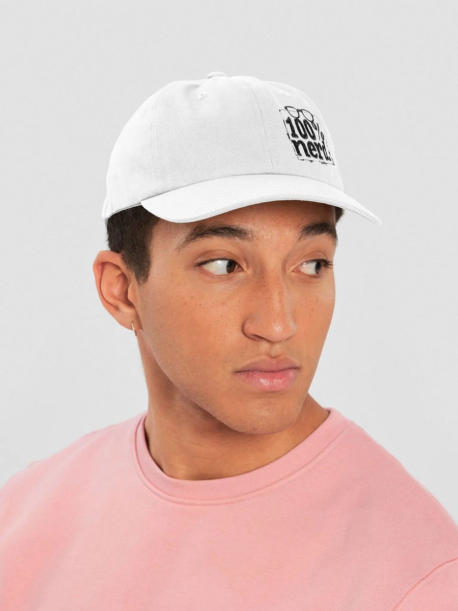 "100% Nerd." With Border. Hat product image (5)