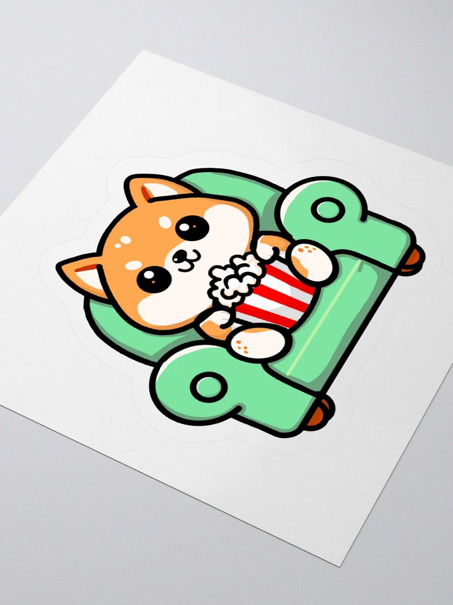 Shiba Inu Popcorn Party Stickers product image (8)
