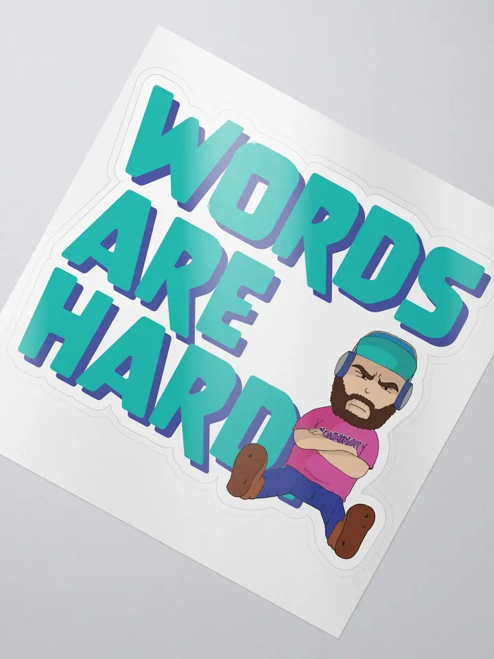 Words Are Hard Sticker product image (2)