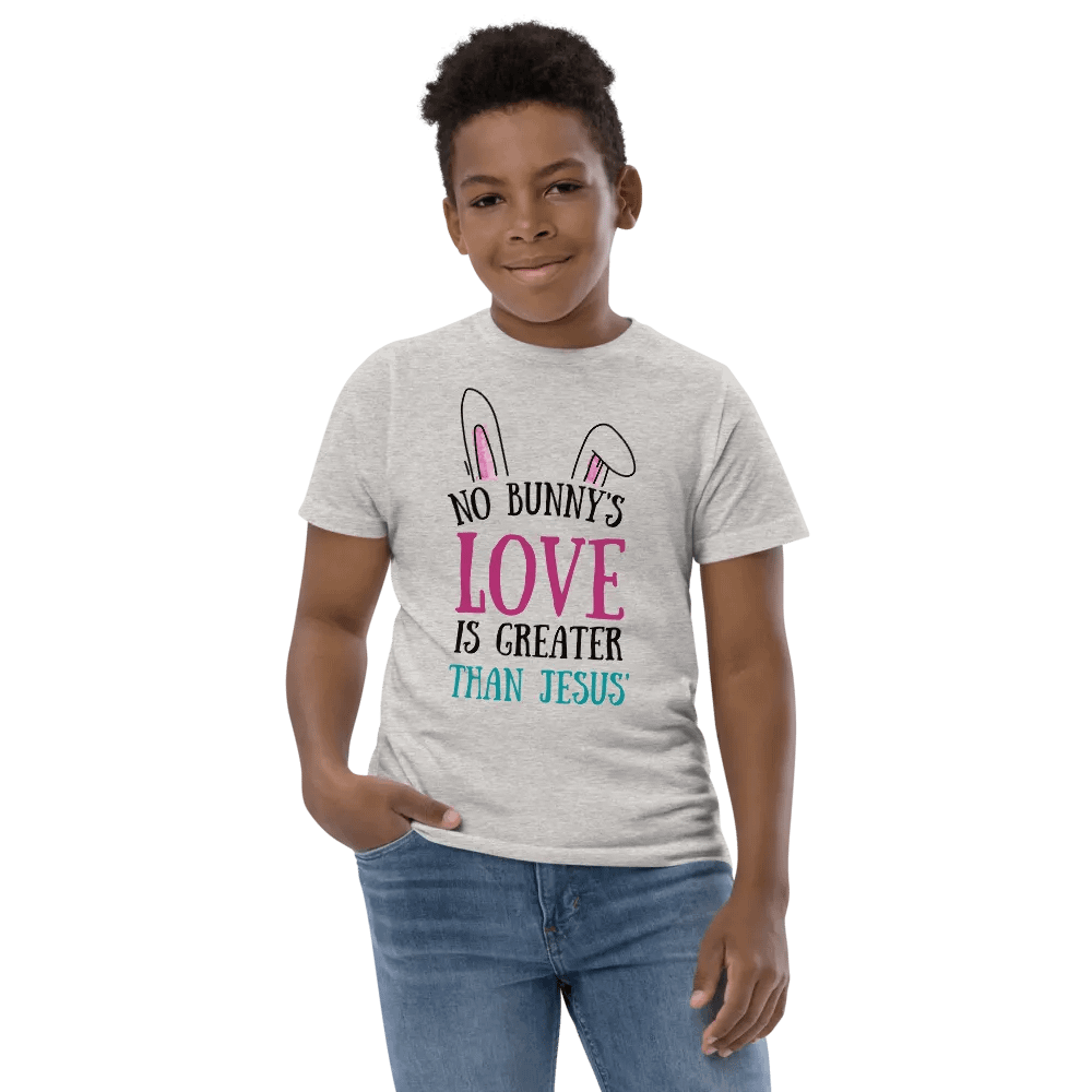 No Bunny's Love is Greater Than Jesus Kids T-Shirt product image (2)