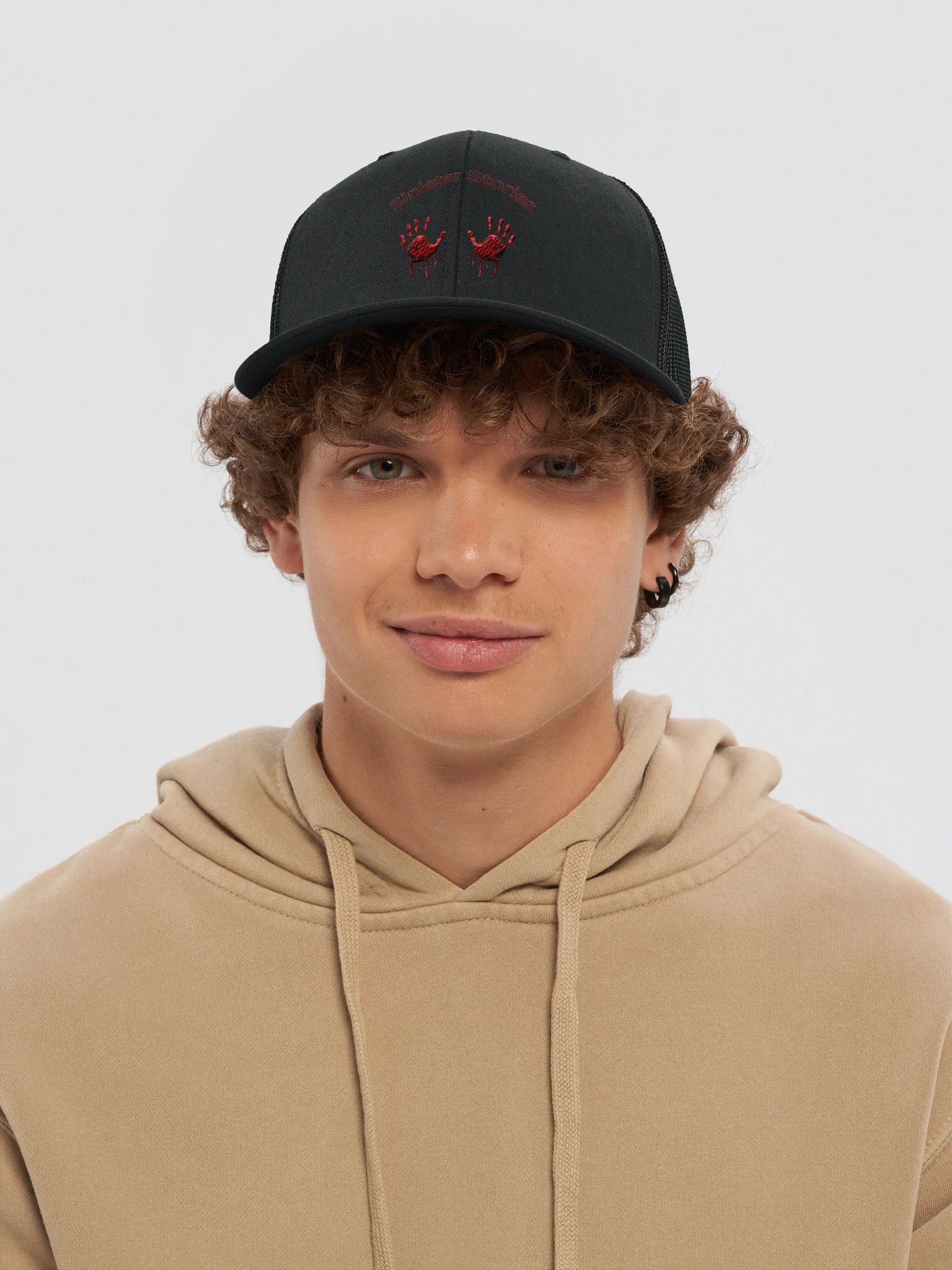 Sinister Stories Trucker Hat – “Marked by Fear” Edition product image (5)