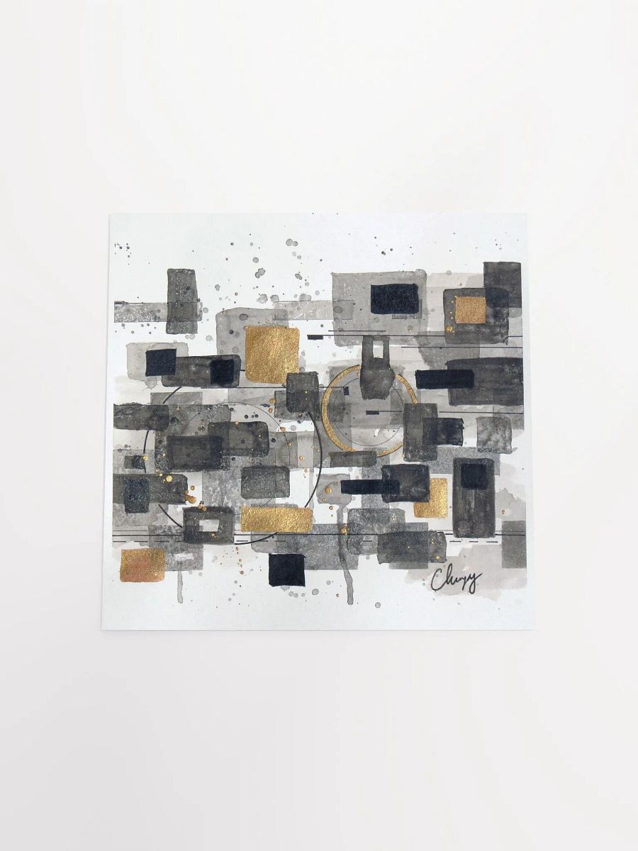 Abstract Ink Squares Print product image (4)