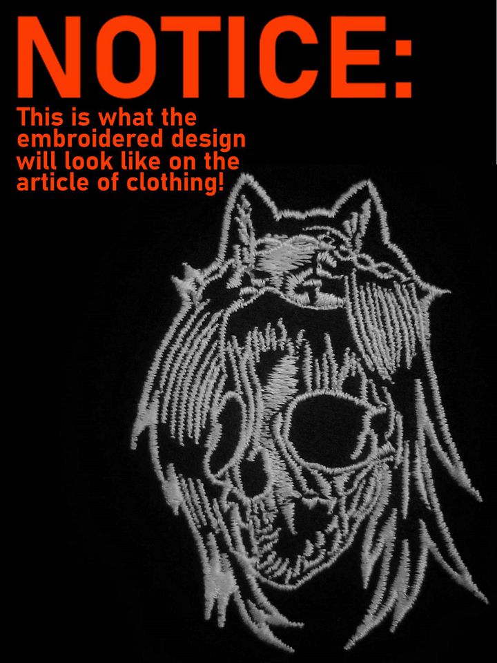 Embroidered Metal Skull n' Bones Cropped T-Shirt (View Second Image!) product image (2)