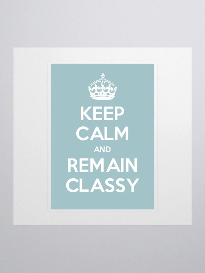Keep Calm Sticker in Blue product image (1)