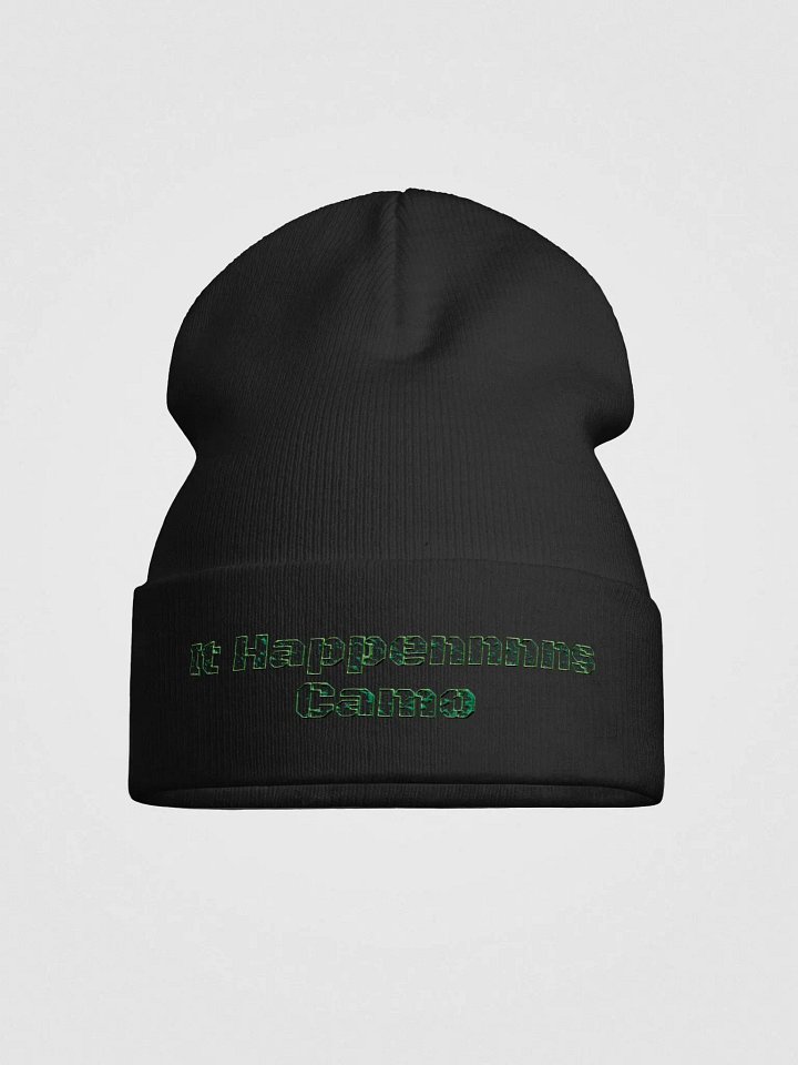 Knit Beanie - Embroidered - It Happennnns Camo product image (1)