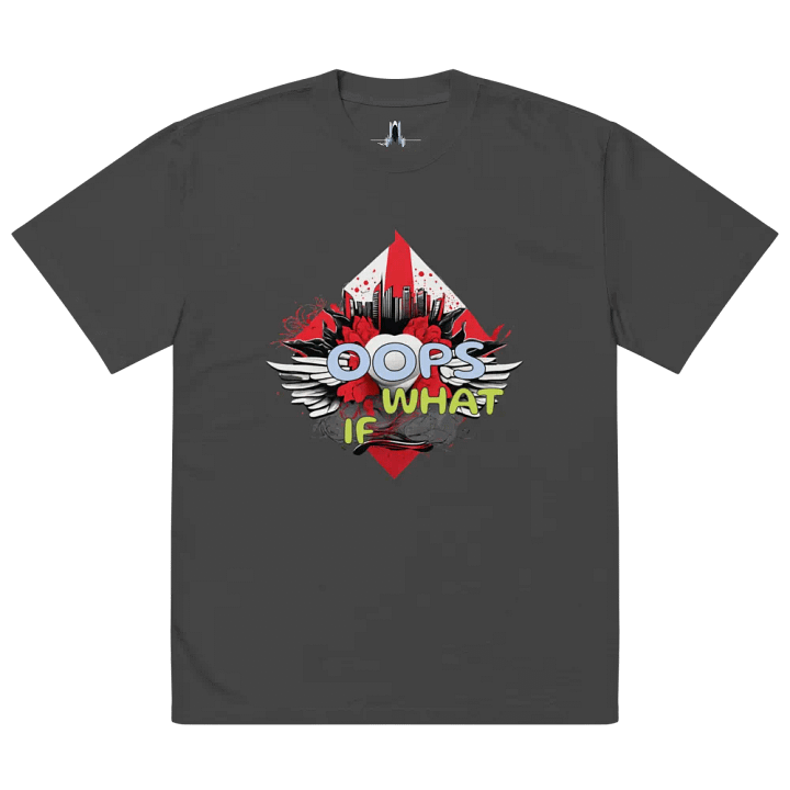OOPS WHAT IF Tee, Vintage Faded Shirt, Bold Graphic Gift product image (2)