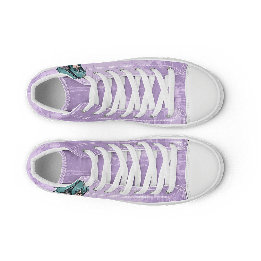 Anime Vibes Purple Canvas High Tops product image (9)