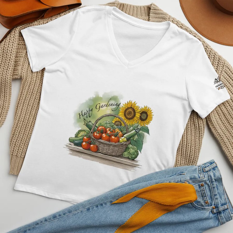 Happy Gardening | Women’s V-Neck T-Shirt product image (5)