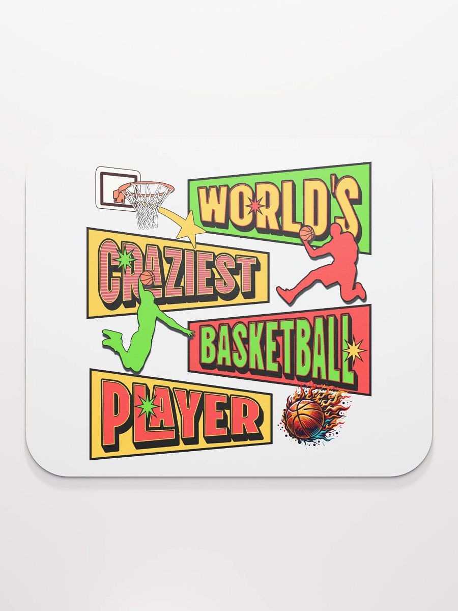 Worlds Craziest Basketball Player Mouse Pad product image (1)