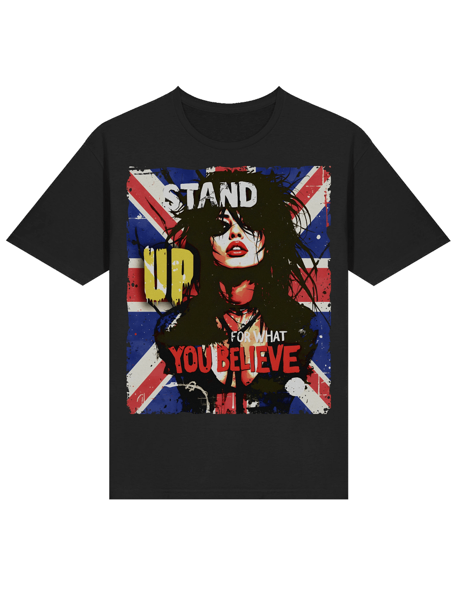 Stand Up For What You Believe - UK Flag - Street Art Rebellious Graphic Tee product image (7)