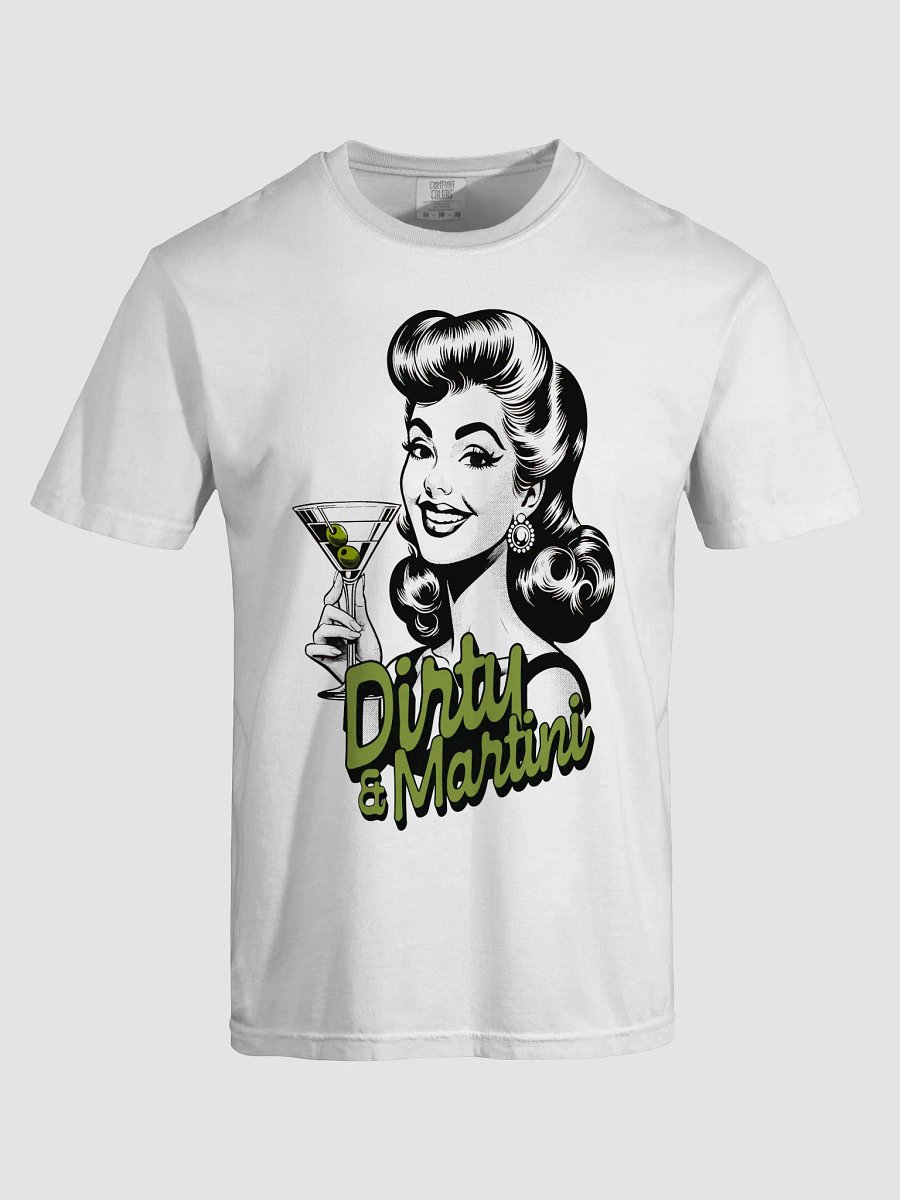 Dirty Martini – Retro Cocktail Girl T-Shirt product image (65)