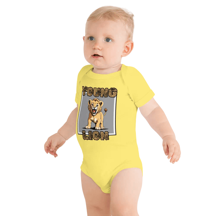Young Lion Baby Onesie product image (1)