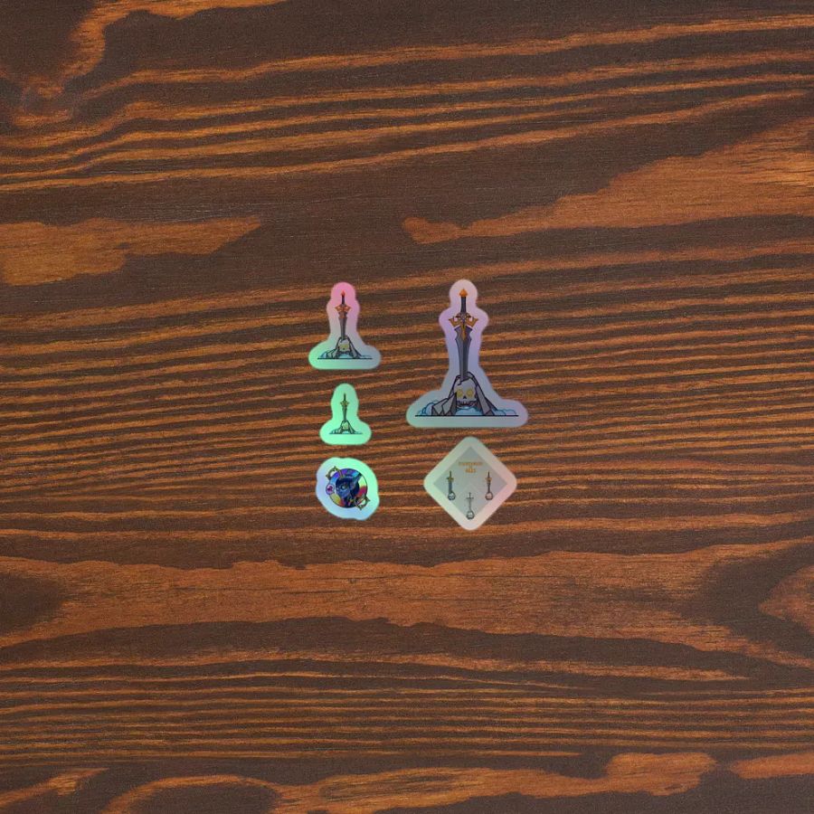 Sword in the Skull - Argent Variation - Holo Sticker Sheet product image (5)