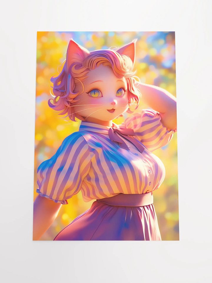Golden Autumn Catgirl Poster product image (1)