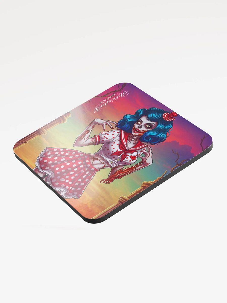 V3 Zombie Pinup Glossed Cork Coaster (Top) product image (3)