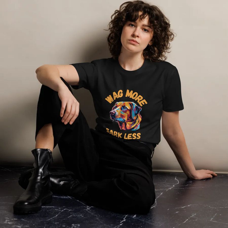 Vibrant Dog Illustration Unisex T-Shirt product image (12)