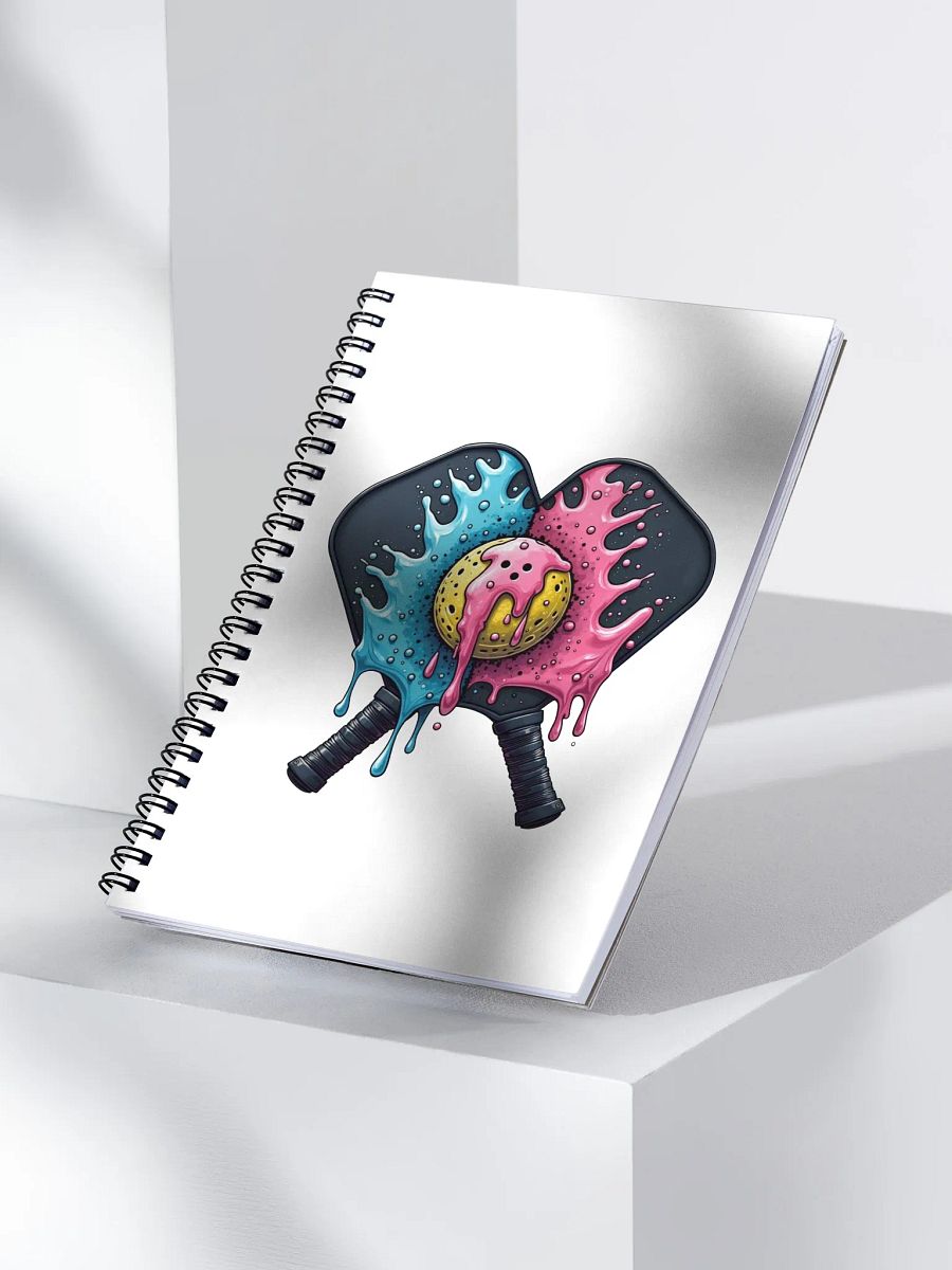 Ice Cream Pickleball Splatter Splash Notebook product image (3)