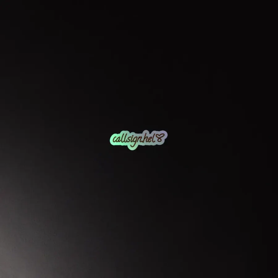 Callsign.Hel Holo Sticker product image (4)