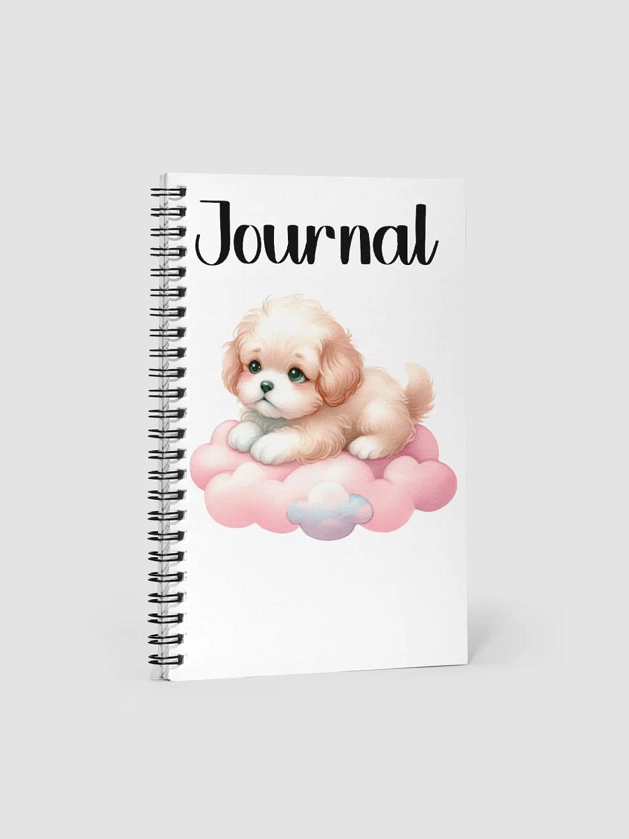 Puppy on a Cloud and Heartfelt Wings Spiral Notebook product image (1)
