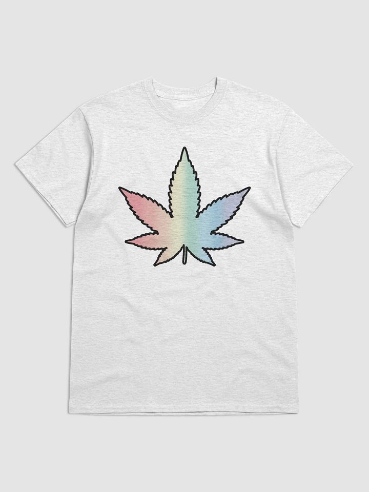 Pastel Rainbow Weed Leaf T-Shirt product image (1)