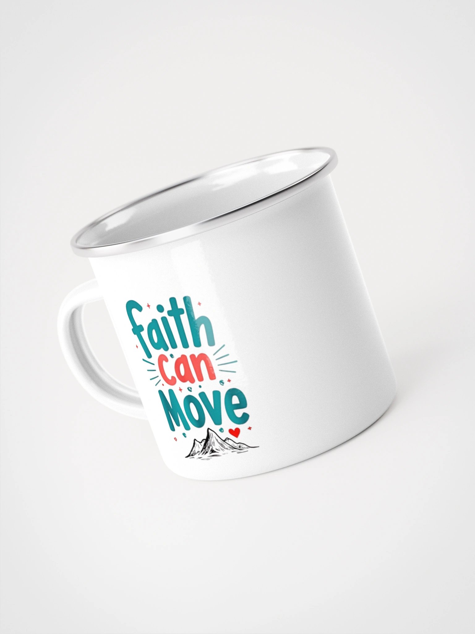 Faith Can Move Enamel Mug product image (4)