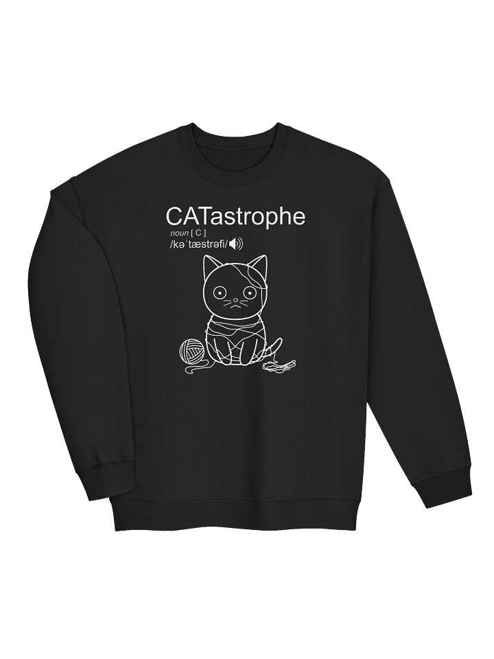 CATastrophe (Cat with Yarn) - Unisex Adult Sweatshirt product image (2)