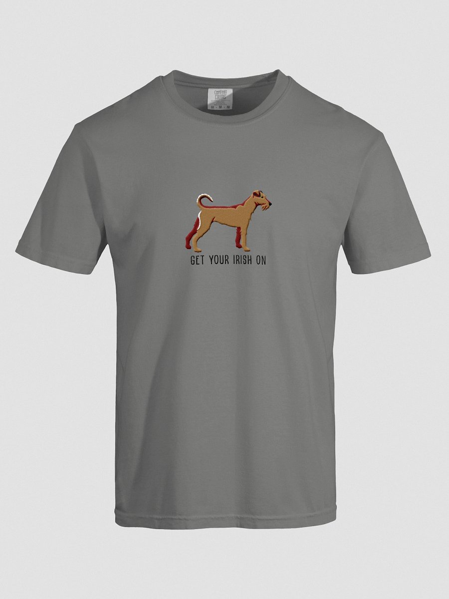Get Your Irish On T-Shirt(Embroidered) of an Irish Terrier(Tan) product image (42)