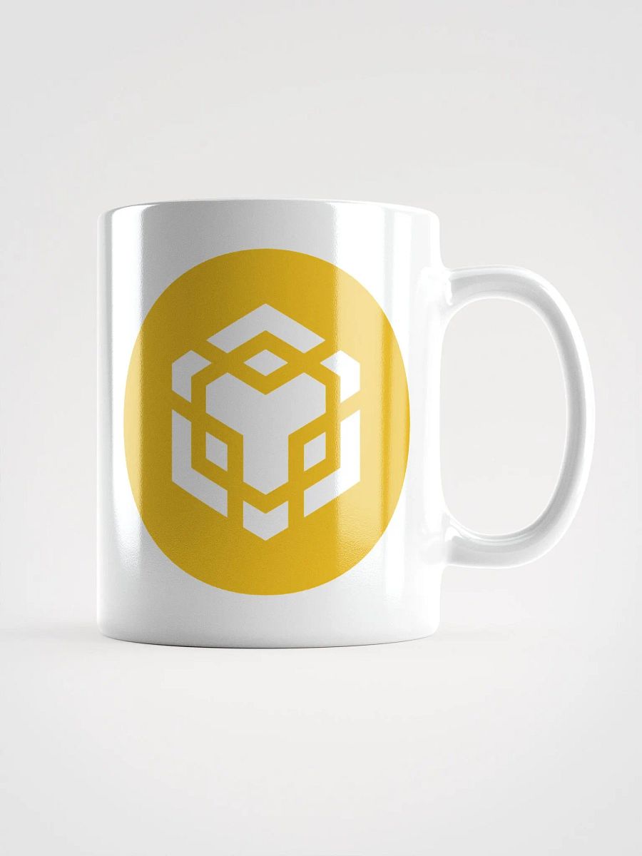 BNB Logo White Glossy Mug product image (3)