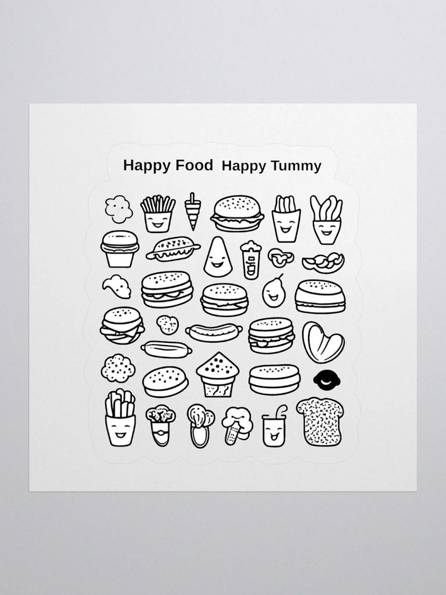 Happy Food, Happy Tummy — Smiling Snacks Sticker product image (1)