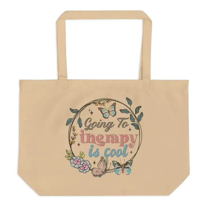 Going To Therapy Is Cool Tote product image (1)