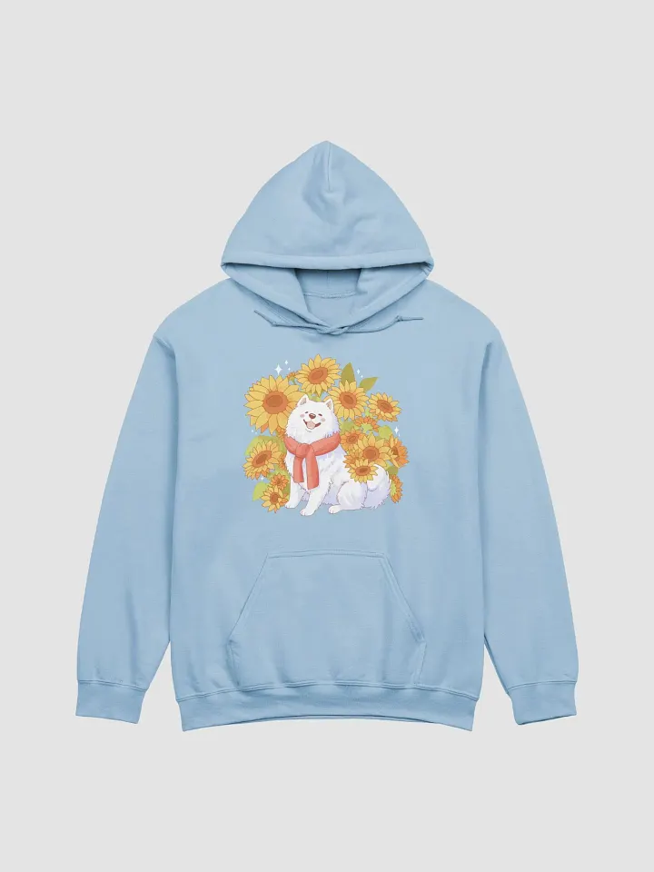 Samoyed Sunflower Pup Hoodie product image (1)