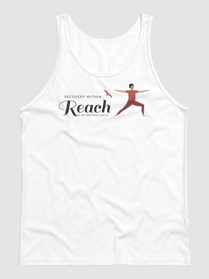 Recovery within Reach | white tank warrior pose product image (1)