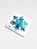 Blue Snowflake Coaster