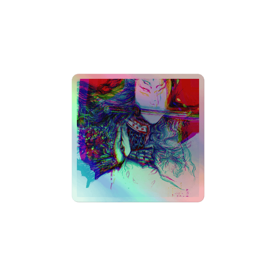 "THE GHOST" Holographic sticker sheet product image (1)