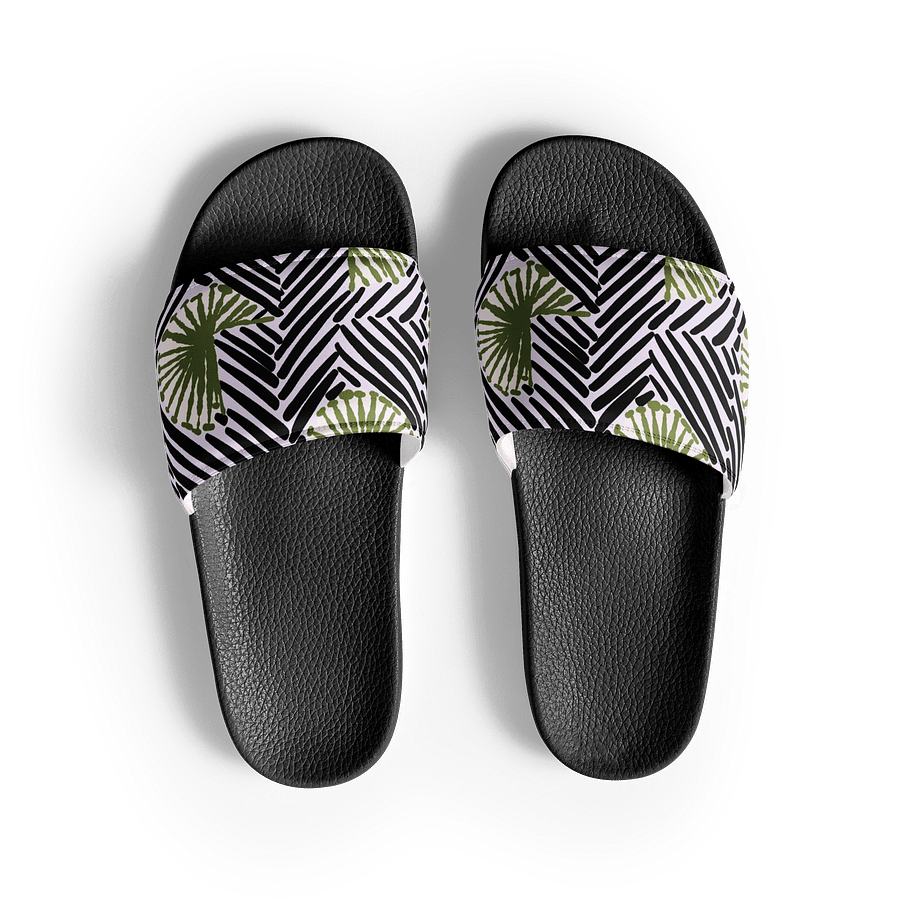 Afrococo Fan Stripes Geometric Women's Slides product image (2)