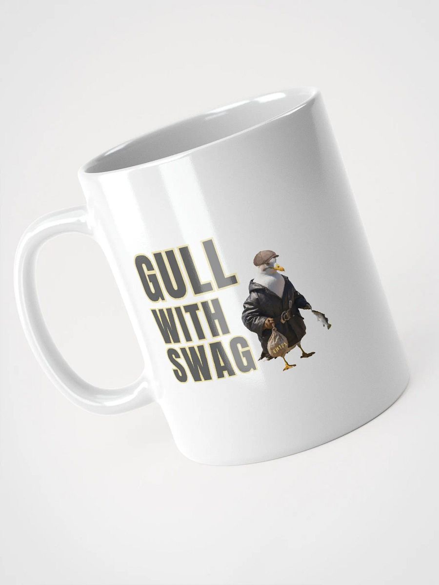 Gull with Swag Glossy White Mug product image (5)