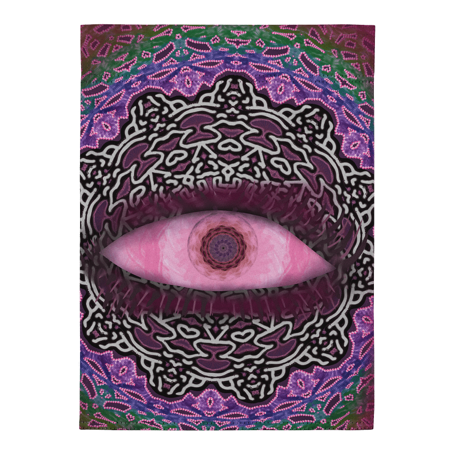 Vibrant Weather-Resistant Garden Flag Rainbow Eye product image (1)