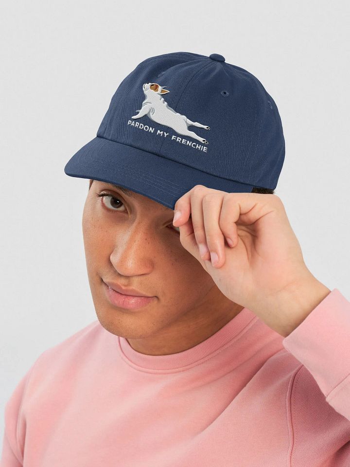 Pardon My Frenchie Classic Dad Hat(Embroidered) of a French Bulldog(Pied) product image (26)