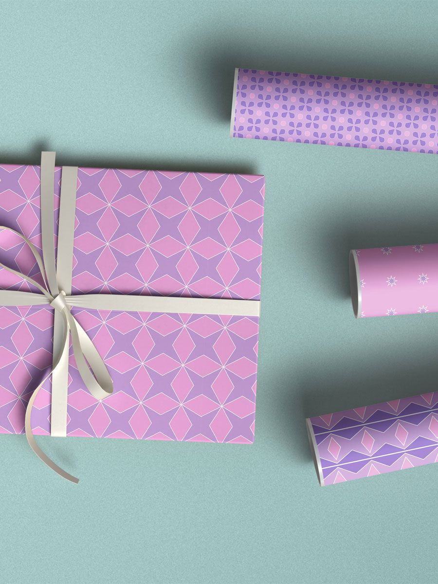 Abstract Pastels Pattern Pack 2 - Purple Pinks product image (5)