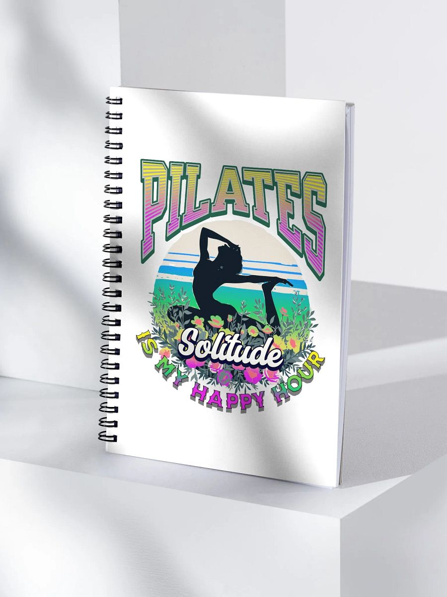 Pilates Is My Happy Hour Solitude Spiral Notebook product image (4)