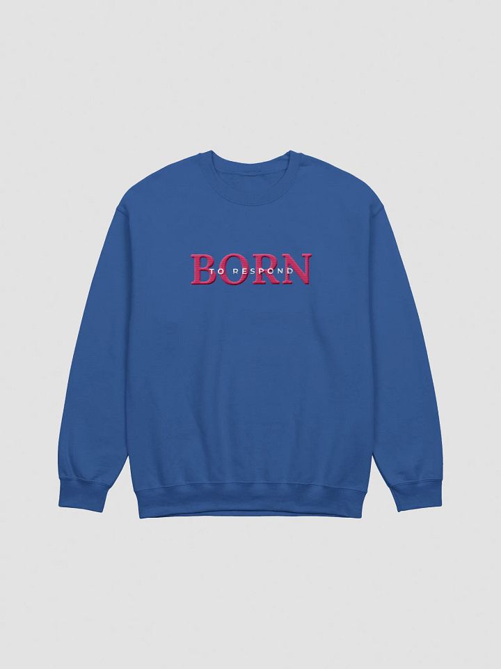 Born to Respond Generator Embroidered Sweatshirt (Pink) product image (11)