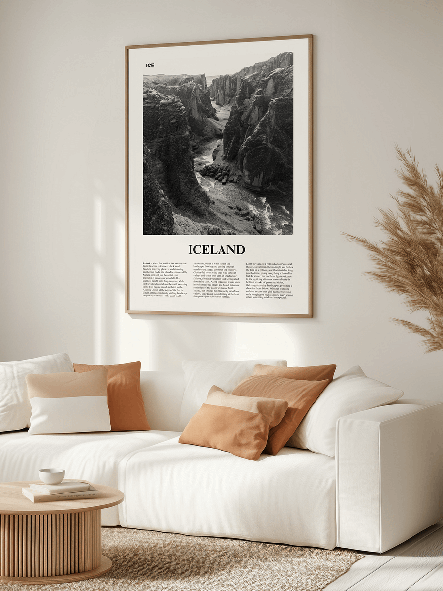 Iceland 02 Newspaper Poster | Framed product image (3)