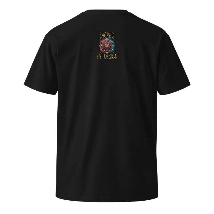 Sacred Geometry Optical Illusion T-Shirt - Unique Cube Art Design product image (2)