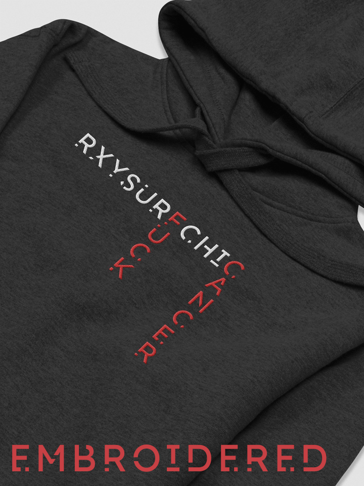 [charity] STITCHED - FUCK CANCER - Hoodie product image (1)