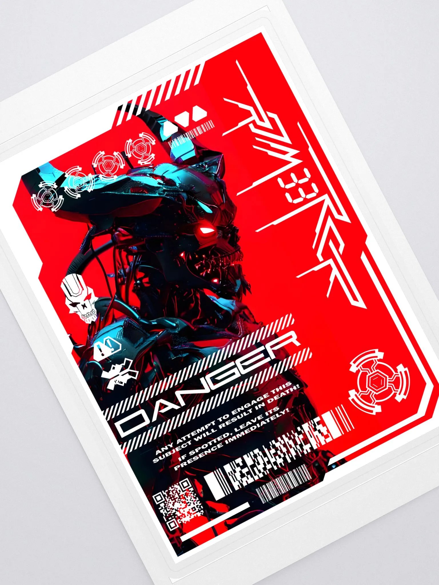 Robotic Demon Sticker product image (1)