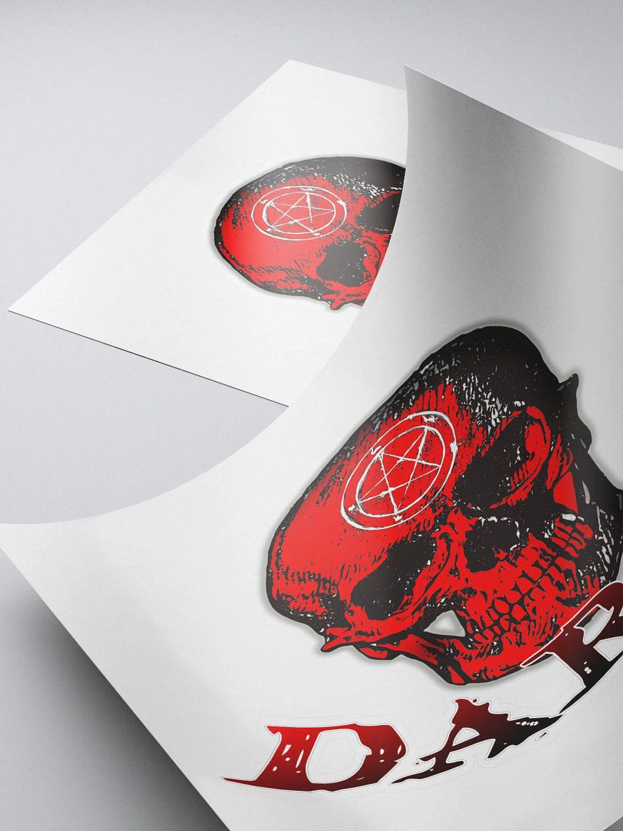 Darhk Skull Sticker (With Name) product image (4)