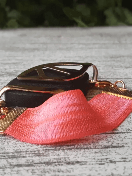 Summer Sun Pink Elastic Bracelet | Handmade Accessory for Bellabeat Leaf Urban & Ivy product image (2)